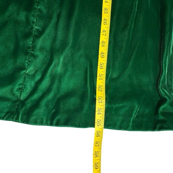 Vintage Green Velvet 60’s Maxi Dress Size 10 - Picture 15 of 17